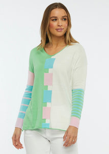 Intarsia Square Sweater