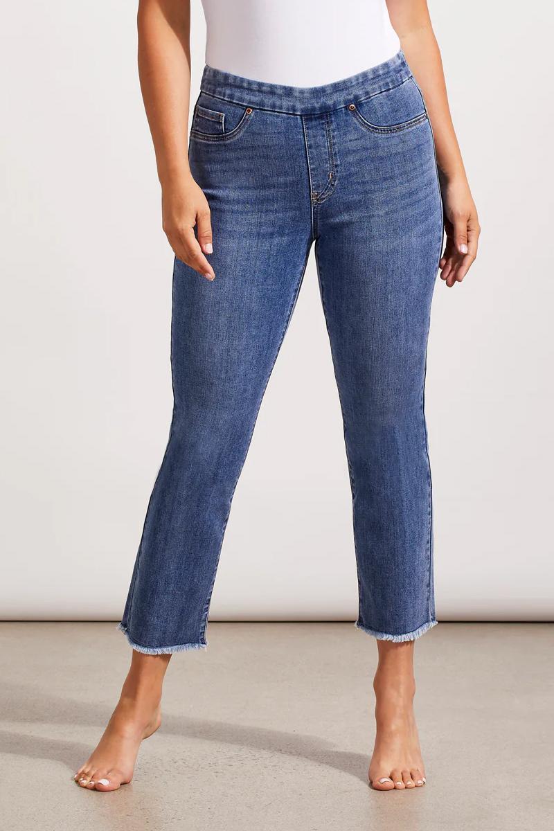 Audrey Pull-On Straight Crop Pant
