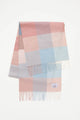 3 Square Check Lambswool Scarf