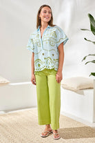 Tribal Short Sleeve Embroidered Blouse