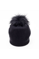 Lemonwood - Cashmere Blend Hat With Fur Pom