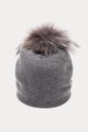 Lemonwood - Cashmere Blend Hat With Fur Pom