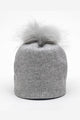 Lemonwood - Cashmere Blend Hat With Fur Pom