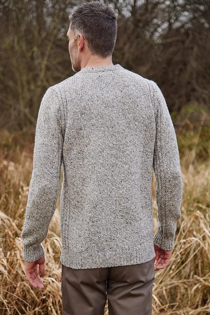 Men's Crew Neck Ribbed Sweater